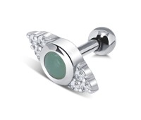 Green Aventurine CZ Ear Piercing TIP-2802